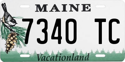 ME license plate 7340TC