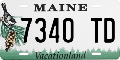 ME license plate 7340TD