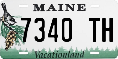 ME license plate 7340TH