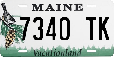 ME license plate 7340TK