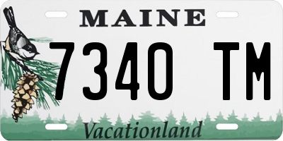 ME license plate 7340TM
