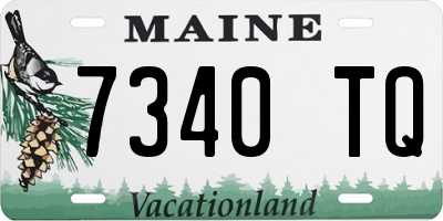 ME license plate 7340TQ
