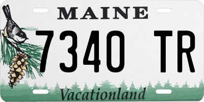 ME license plate 7340TR