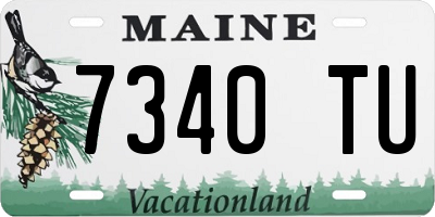 ME license plate 7340TU