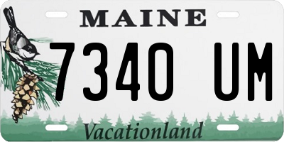 ME license plate 7340UM
