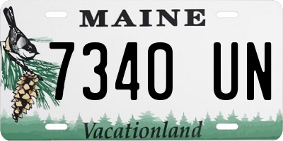 ME license plate 7340UN
