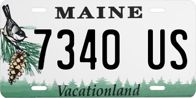 ME license plate 7340US