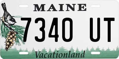 ME license plate 7340UT