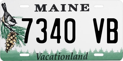 ME license plate 7340VB