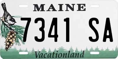 ME license plate 7341SA