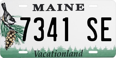ME license plate 7341SE