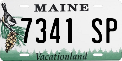 ME license plate 7341SP