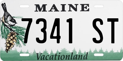 ME license plate 7341ST