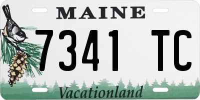 ME license plate 7341TC