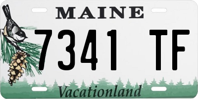 ME license plate 7341TF