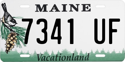 ME license plate 7341UF