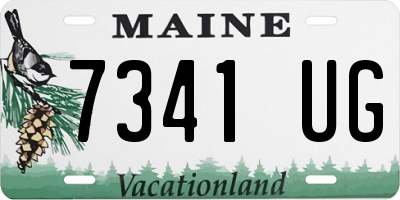 ME license plate 7341UG