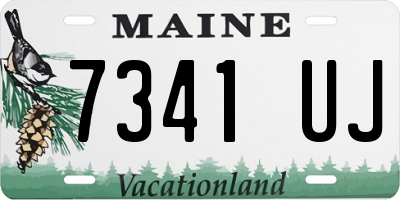 ME license plate 7341UJ