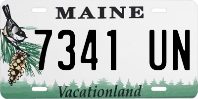 ME license plate 7341UN