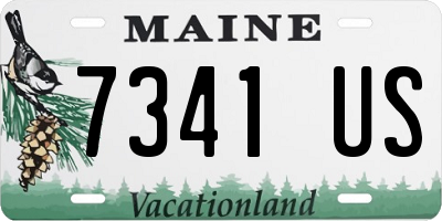 ME license plate 7341US