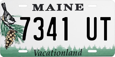 ME license plate 7341UT