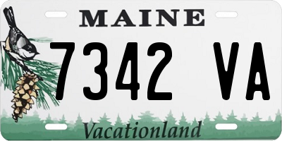 ME license plate 7342VA