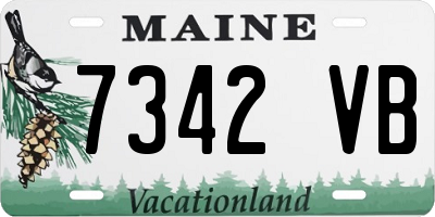 ME license plate 7342VB