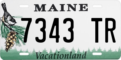ME license plate 7343TR