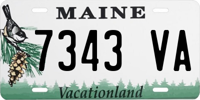 ME license plate 7343VA