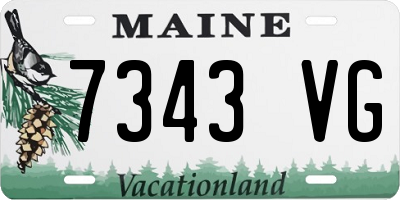 ME license plate 7343VG