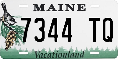 ME license plate 7344TQ
