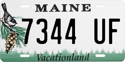 ME license plate 7344UF