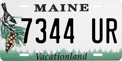 ME license plate 7344UR