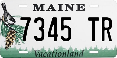 ME license plate 7345TR