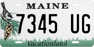ME license plate 7345UG
