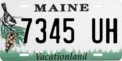 ME license plate 7345UH