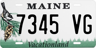 ME license plate 7345VG