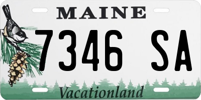 ME license plate 7346SA