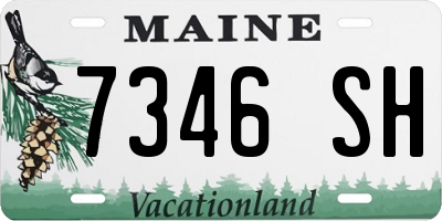 ME license plate 7346SH