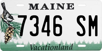 ME license plate 7346SM