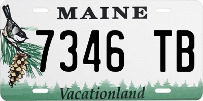 ME license plate 7346TB