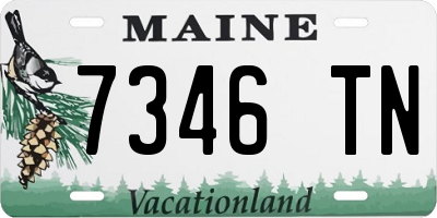 ME license plate 7346TN