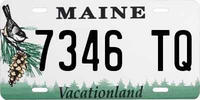 ME license plate 7346TQ