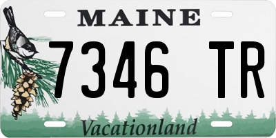 ME license plate 7346TR