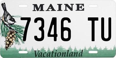 ME license plate 7346TU