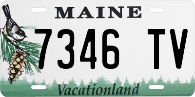 ME license plate 7346TV