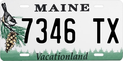 ME license plate 7346TX