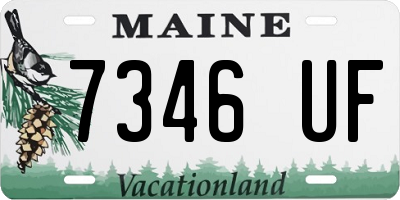 ME license plate 7346UF