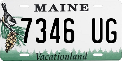 ME license plate 7346UG