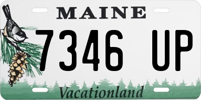 ME license plate 7346UP